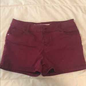 Brody Jeans maroon shorts